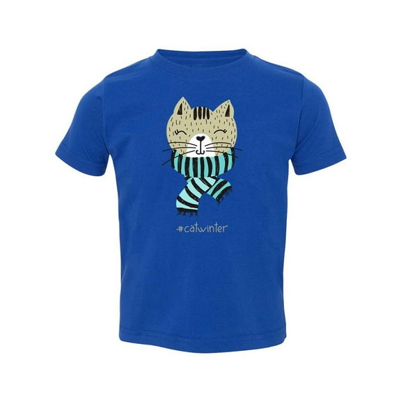 Cat Winter T-Shirt Toddler -Image by Shutterstock,  2 Toddler