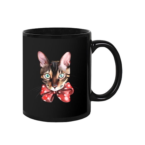 Cat With Bow Mug - Image by Shutterstock,