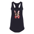 thumbnail image 1 of Cat With Bow Racerback Tank Women -Image by Shutterstock, Female Large, 1 of 4