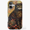 thumbnail image 1 of Cat With Flowers Dreamy Garden Design iPhone Case 17 through 11 Pro Max, 1 of 2
