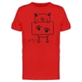 thumbnail image 1 of Cat With Paw Signs Tee Men's -Image by Shutterstock, 1 of 2