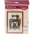 thumbnail image 1 of Cat With Sewing Machine Counted Cross Stitch Kit, 7.125" x 9.5", 15 Count, 1 of 2