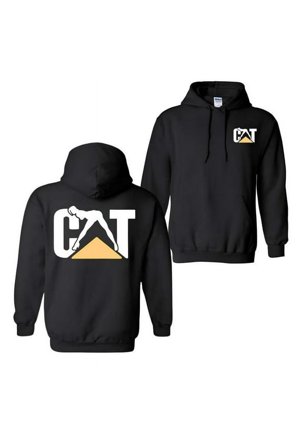 Cat With Woman Classic Fabric for Men and Women Pullover NewChapterN Unisex Comfort Hoodie, Color: Black, Size: XL