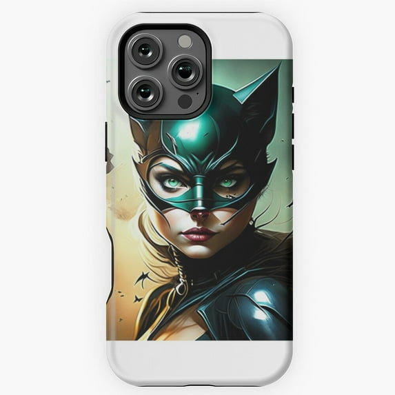 Cat Woman DC Comics Superhero Fan Art Phone Case for iPhone 16 15 14 13 12 11 Pro Max - Unique Phone M97