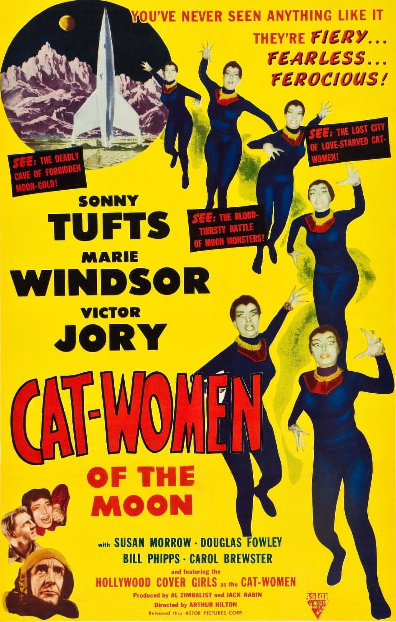 Cat Women Of The Moon Canvas Art - (24 x 36)
