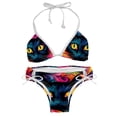 thumbnail image 1 of Cat Women's Swimsuit Bikini Set, Detachable Sponge, Adjustable Strap, 2-Pack, Swim Suits, 1 of 6
