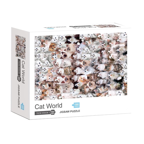 Cat World 1000 Piece Jigsaw Puzzle