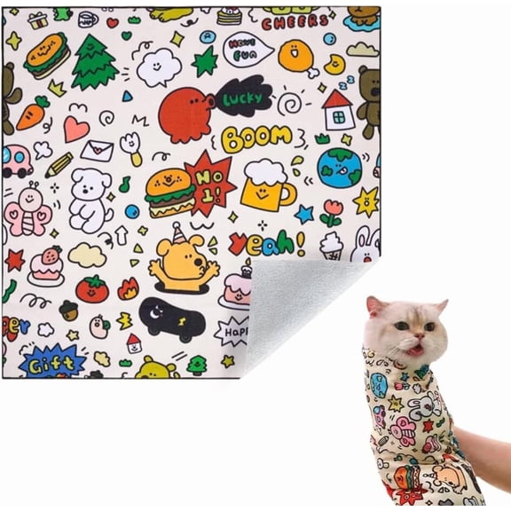 Cat Wrapping Cloth Cat Restraint Bag For Calming Cats Or Trimming Their Nails