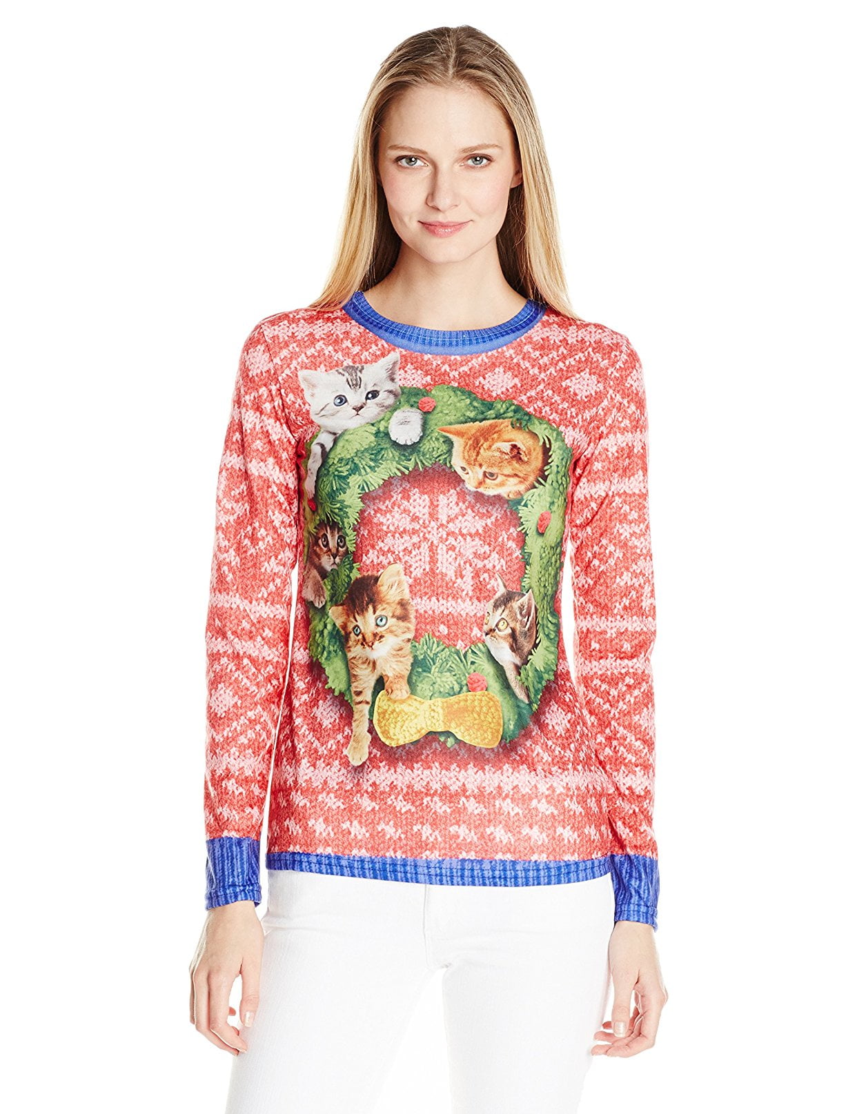 Cats in ugly sweaters cheap wreath