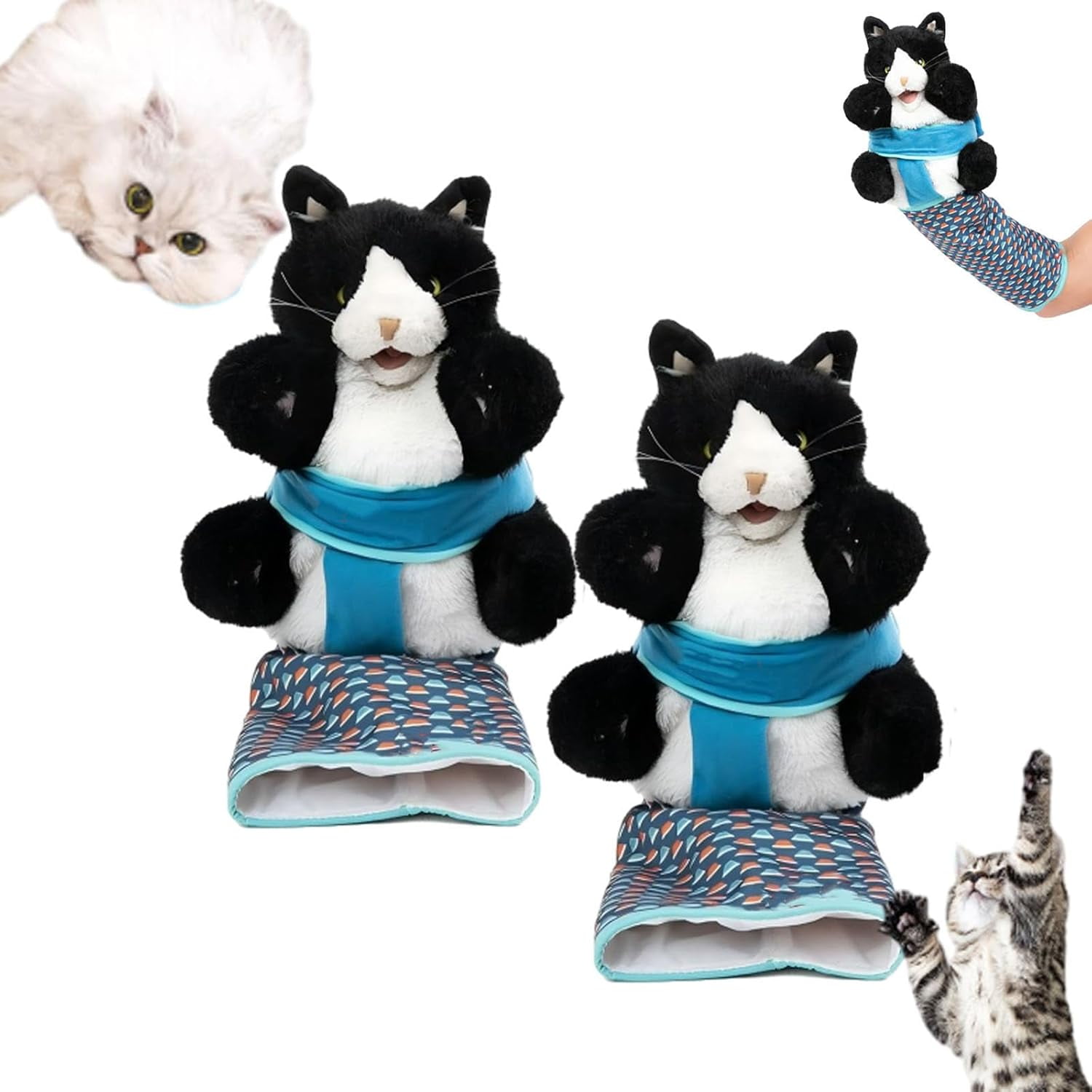 Marionnette Lutteur Pour Chat - Jouet Interactif Avec Rembourrage Robuste - Jeu à Main Pour Chats Actifs