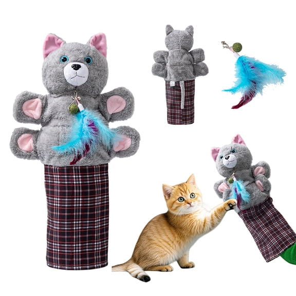 Cat Wrestling Glove, Tough Padding for Safe and Fun Interactive Play, Pet Lovers Relieve Boring Pet Safe Cats Dog Interactive Play