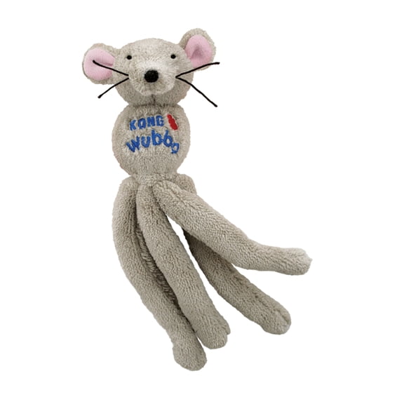 KONG® Cat Wubba® Mouse Cat Toy, Grey, with North American Premium Catnip