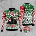 thumbnail image 1 of Cat Xmas Sweater, Black Cat Oh Christmas Tree 3D Christmas Sweater, Sweater Xmas, 1 of 2