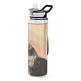 thumbnail image 1 of Cat Yellow Sports Water Bottle Portable Travel Mug 32oz BPA Free Leak Proof Straw Transparent Tritan for Gym Yoga Cycling Camping, 1 of 7