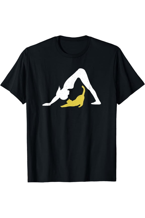 Cat Yoga Downward Dog Pose w Downward Cat T Shirt