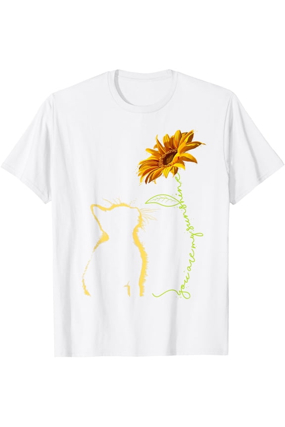 Cat You Are My Sunshine Tee - Cats T-Shirt GiftMen's and women's pure cotton short-sleeved shirts