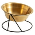 thumbnail image 1 of Cat and Dog Food Bowl Pet Feeder Elevated Bowls Puppy Single Stand Stainless Steel, 1 of 6