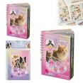 thumbnail image 1 of Cat and Dog Stickers Book Set Value Set with 30 Sheets 800 Pcs Sticker Books for Scrapbook Journal and Planner Coil Bound Sticker Albums, 1 of 7
