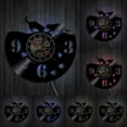 thumbnail image 1 of Cat and Fish Baby Room Wall Art Wall Watch Cat Gone Fishing Vinyl Record Wall Clock Home Decor Kittens Wall Art Abstract Clock, 1 of 8