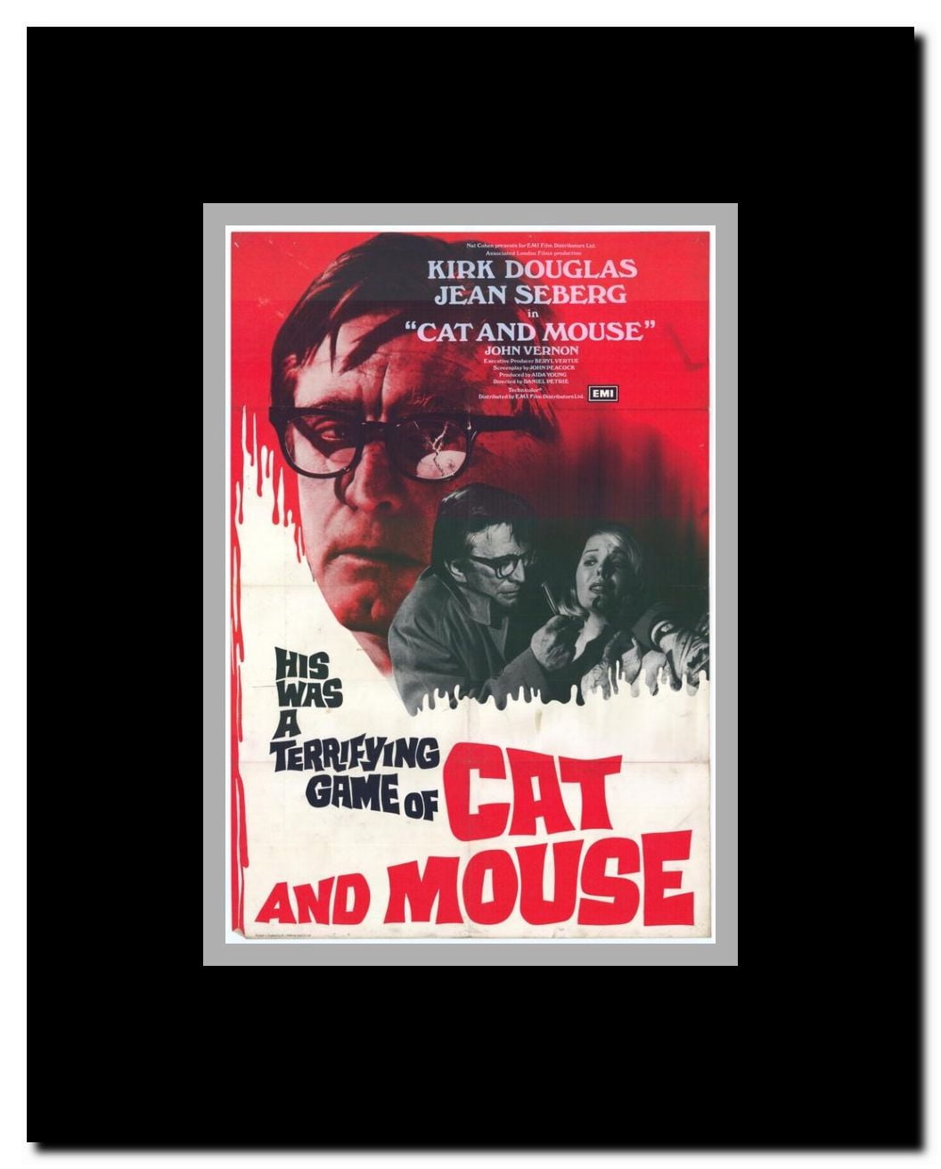 Cat and Mouse Framed Movie Poster