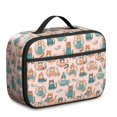 thumbnail image 1 of Cat and Sweater Pink Pattern Insulated Lunch Bag Teens,Bento School Lunch Bag for Teens for Work,Picnic or Travel 10.6x7.7x4.3 Inches,12 Can Capacity, 1 of 6