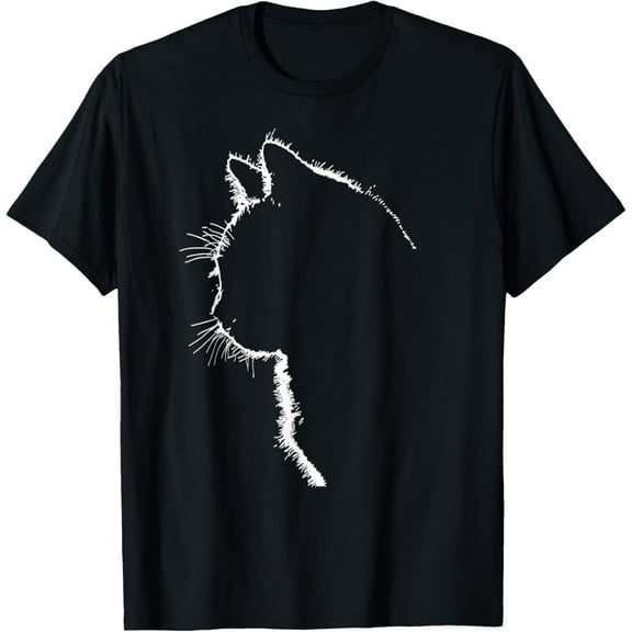 Cat apparel women with Cat Illustration T-Shirt100% pure cotton short-sleeved shirt for both men and women