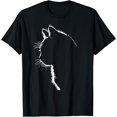 thumbnail image 1 of Cat apparel women with Cat Illustration T-Shirt, 1 of 4