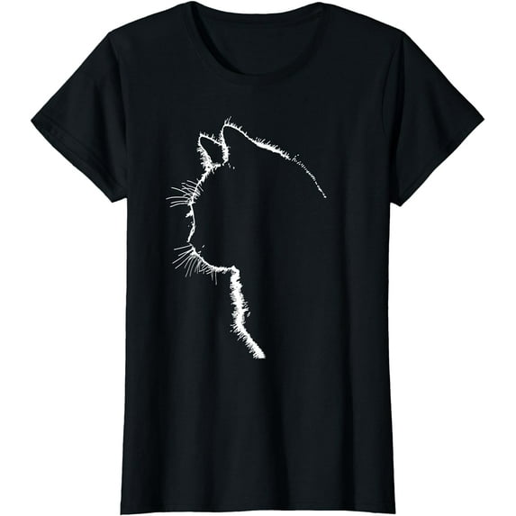 Cat apparel women with Cat Illustration T-Shirt