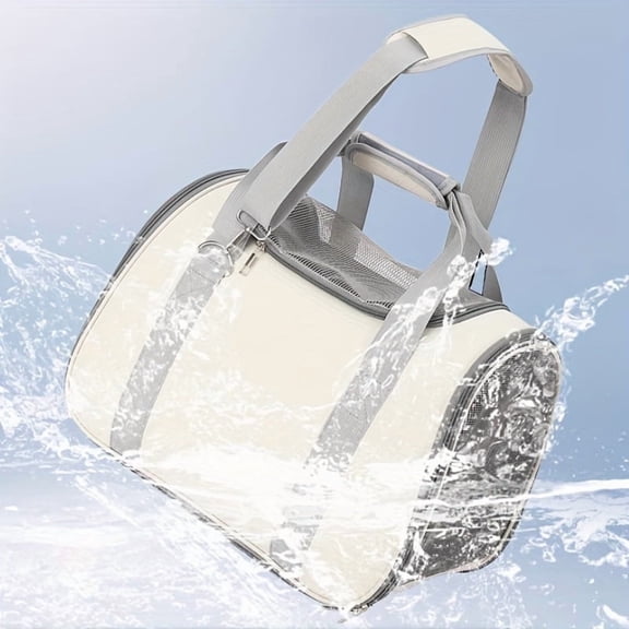 Cat bag with large space, comfortable Oxford cloth cat cage, breathable and stress resistant, suitable for long and short distance travel