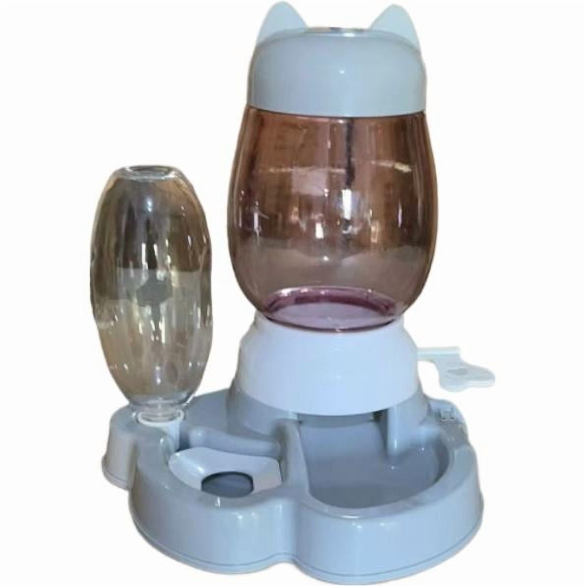 Cat bowl automatic feeder Automatic Dog Feeder Dog Cat Food Bowl With Water Fountain Large Capacity Pet Food Storage Dispenser