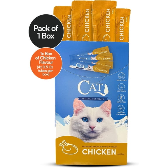 Cat by Scoochie Squeeze-Up Premium Creamy Chicken Lickable Cat Treats, 1CT
