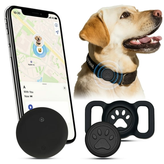 Cat and dog pet tracker, real-time positioning, waterproof and sand proof, no additional subscription fees required, suitable for any small or medium-sized pet, including matching collars
