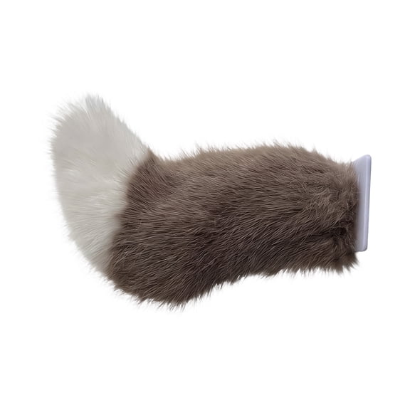 Cat for Student Faux Plush Tail for Halloween All Ages Dress Up Party Accessory, 12 Inch
