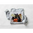 thumbnail image 1 of Cat halloween sweatshirt, ghost cat Sweater, Halloween Cat Lover, Black Cat Spooky Season, 1 of 4