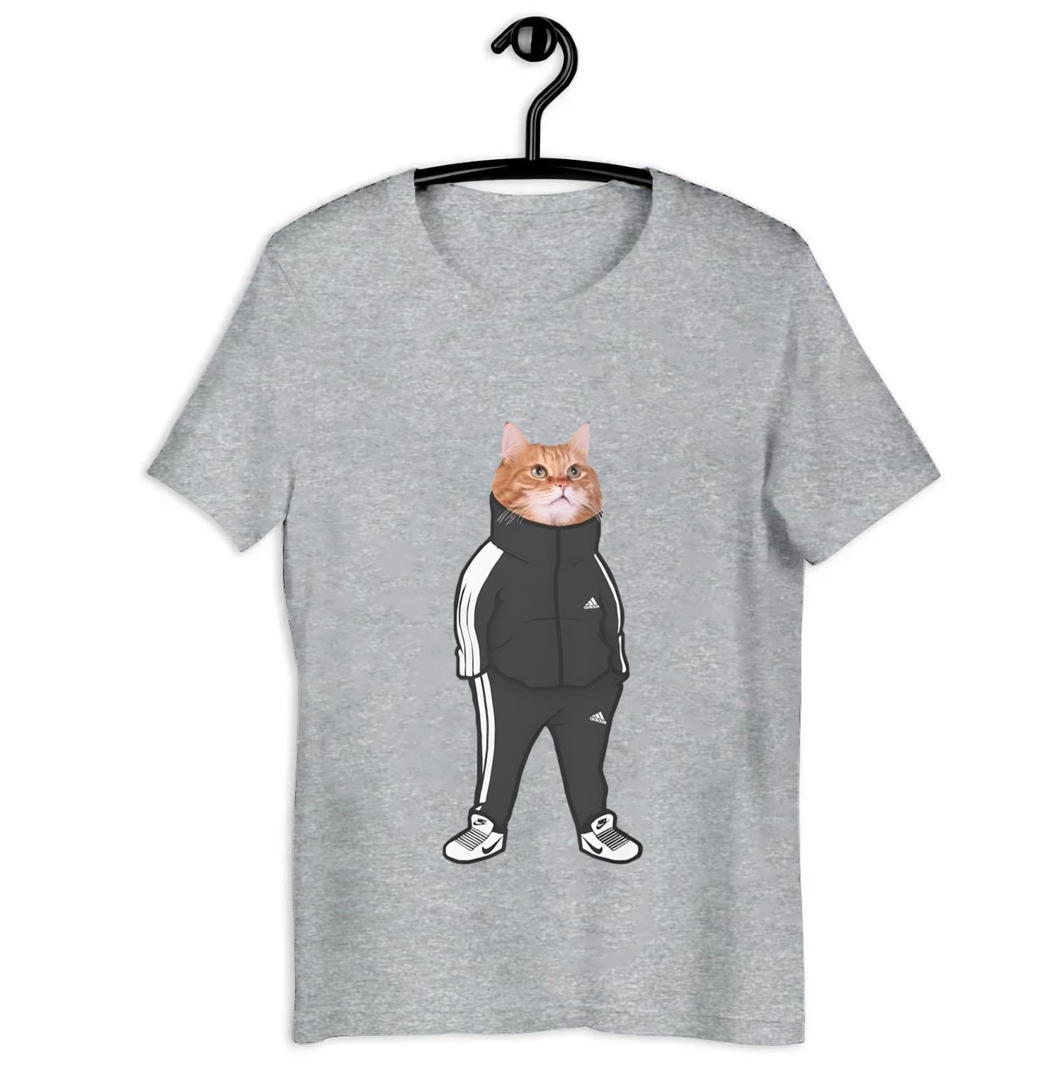 Cat in Adidas and Nikes meme Shirt funny novelty