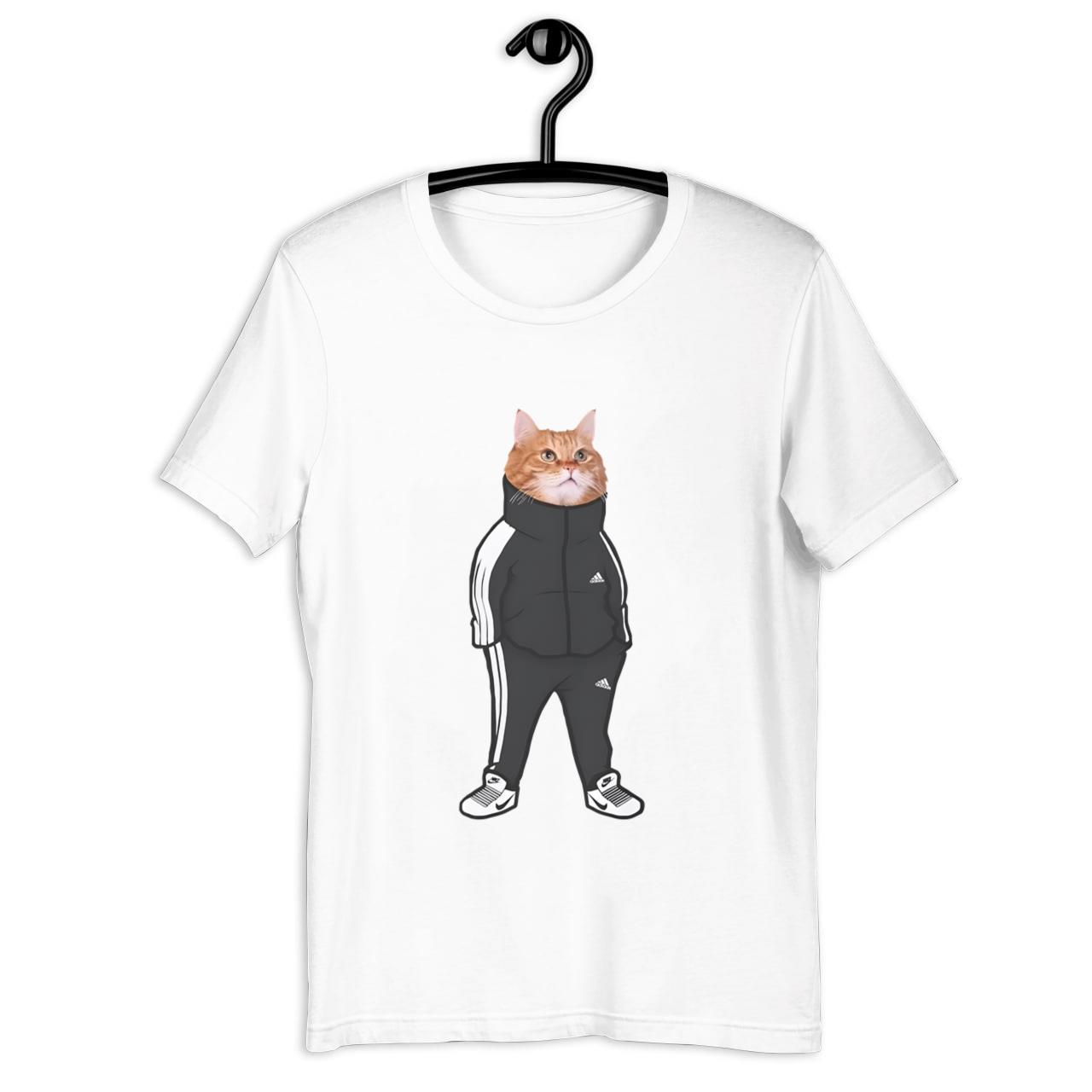 Cat in Adidas and Nikes meme Shirt funny novelty