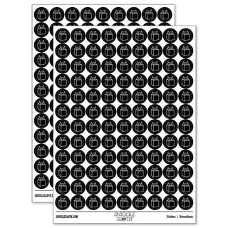 Ring Stickers  Sticker Sheet - Black Cat Label