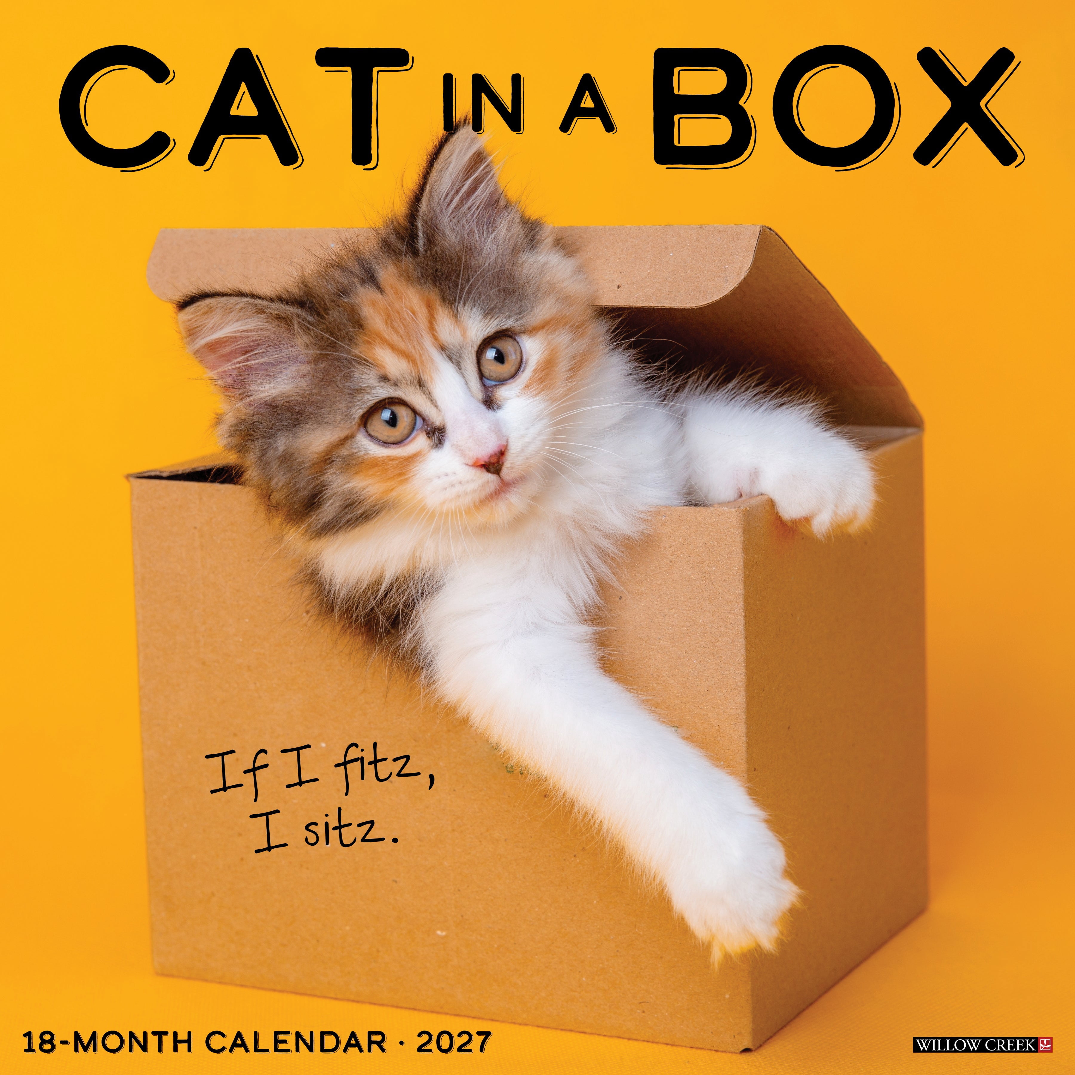Willow Creek Press, Cat in a Box 2027 Wall Calendar