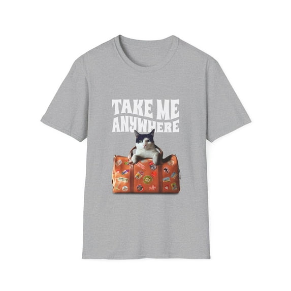 Cat in a suitcase Take Me Anywhere Men Women Graphic TShirt