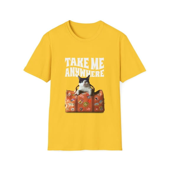 Cat in a suitcase Take Me Anywhere Men Women Graphic TShirt