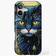 thumbnail image 1 of Cat in the Blooming Flower Field Art iPhone Case 17 through 11 Pro Max, 1 of 2