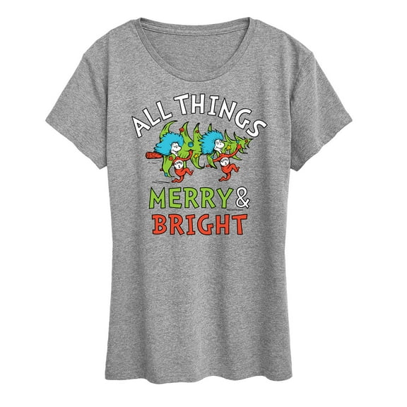Cat in the Hat - All Things Merry And Bright - Women's Short Sleeve Graphic T-Shirt