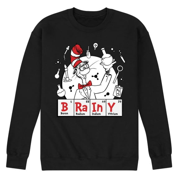 The Cat in the Hat - Brainy - Men's Crew Neck Fleece Pullover