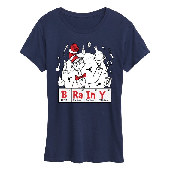 The Cat in the Hat - Brainy - Women's Short Sleeve Graphic T-Shirt