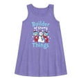 thumbnail image 1 of Cat in the Hat - Builder Of Snowy Things  - Toddler and Youth Girls A-line Dress, 1 of 4