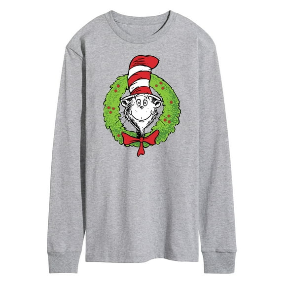 The Cat in the Hat - Cat Wreath - Men's Long Sleeve T-Shirt