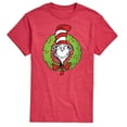 thumbnail image 1 of The Cat in the Hat - Cat Wreath - Men's Short Sleeve Graphic T-Shirt, 1 of 5
