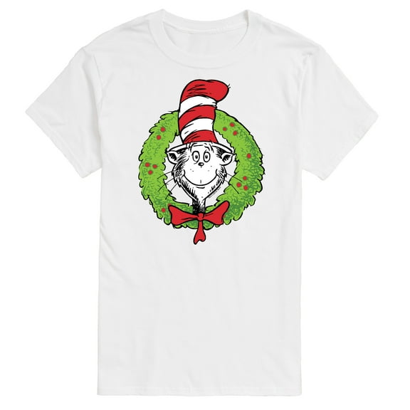The Cat in the Hat - Cat Wreath - Men's Short Sleeve Graphic T-Shirt