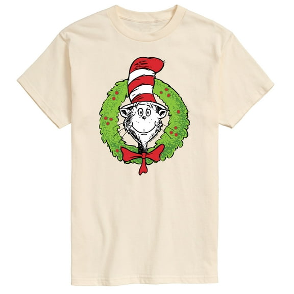 The Cat in the Hat - Cat Wreath - Men's Short Sleeve Graphic T-Shirt