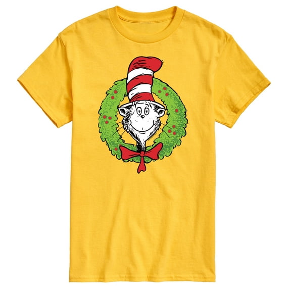 The Cat in the Hat - Cat Wreath - Men's Short Sleeve Graphic T-Shirt